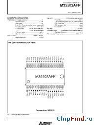 Datasheet M35502AFP manufacturer Mitsubishi