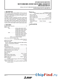 Datasheet M37212EFSP/FP manufacturer Mitsubishi