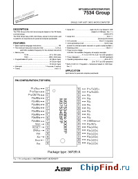 Datasheet M37534E8SP manufacturer Mitsubishi