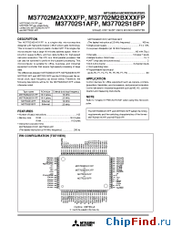 Datasheet M37702M2A-278FP manufacturer Mitsubishi