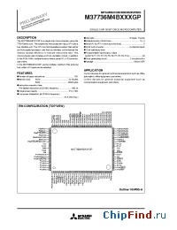 Datasheet M37736M4BXXXGP manufacturer Mitsubishi