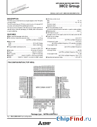 Datasheet M38C24M6-XXXFP manufacturer Mitsubishi