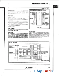 Datasheet M5M82C59AP manufacturer Mitsubishi