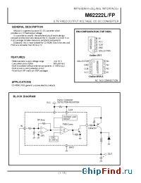 Datasheet M62222 manufacturer Mitsubishi