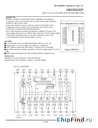 Datasheet M62352AGP manufacturer Mitsubishi