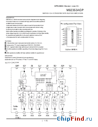Datasheet M62353AGP manufacturer Mitsubishi