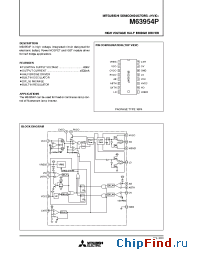 Datasheet M63954P manufacturer Mitsubishi