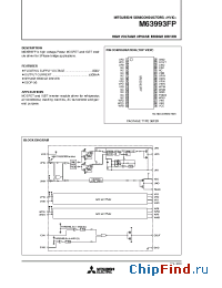Datasheet M63993FP manufacturer Mitsubishi