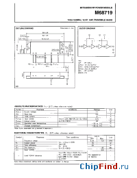 Datasheet M68719 manufacturer Mitsubishi