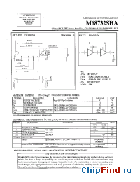 Datasheet M68732SHA manufacturer Mitsubishi