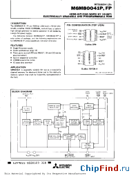 Datasheet M6M80041 manufacturer Mitsubishi