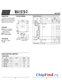 Datasheet MA1078-2 manufacturer Mitsubishi