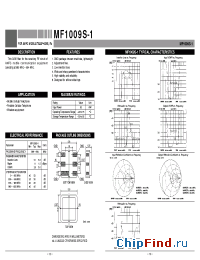 Datasheet MF1009S-1 manufacturer Mitsubishi