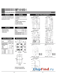 Datasheet MF1018S-1 manufacturer Mitsubishi
