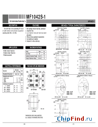 Datasheet MF1042S-1 manufacturer Mitsubishi