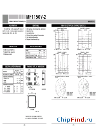 Datasheet MF1150V-2 manufacturer Mitsubishi