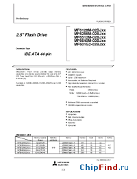 Datasheet MF601G2-02BJxx manufacturer Mitsubishi