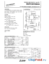 Datasheet MGFC36V5964 manufacturer Mitsubishi
