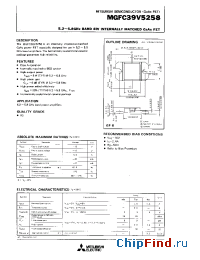 Datasheet MGFC39V5258 manufacturer Mitsubishi