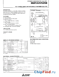 Datasheet MGFC42V5258A manufacturer Mitsubishi