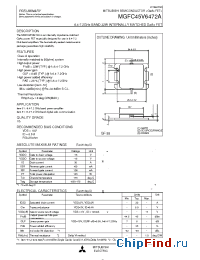Datasheet MGFC45V6472A manufacturer Mitsubishi