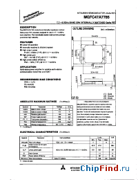 Datasheet MGFC47A7785A manufacturer Mitsubishi