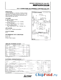 Datasheet MGFK35V2228 manufacturer Mitsubishi