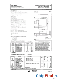 Datasheet MGFS44V2735 manufacturer Mitsubishi