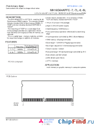 Datasheet MH16S64APFC manufacturer Mitsubishi