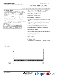 Datasheet MH16S64FFB manufacturer Mitsubishi