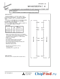 Datasheet MH16S72BDFA-7-8 manufacturer Mitsubishi