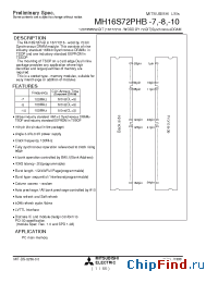 Datasheet MH16S72PHB-8 manufacturer Mitsubishi