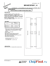 Datasheet MH16S72PJB manufacturer Mitsubishi