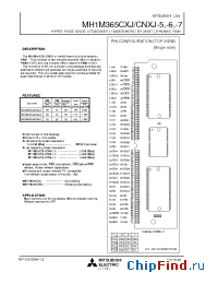 Datasheet MH1M365CNXJ-5 manufacturer Mitsubishi