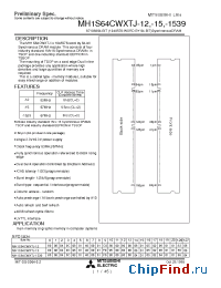 Datasheet MH1S64CWXTJ manufacturer Mitsubishi