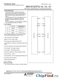 Datasheet MH1S72CPG manufacturer Mitsubishi