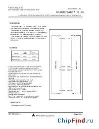 Datasheet MH32D72AKTA-10 manufacturer Mitsubishi