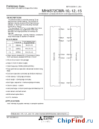 Datasheet MH4S72CMA manufacturer Mitsubishi