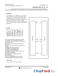 Datasheet MH64D72KLG-10 manufacturer Mitsubishi