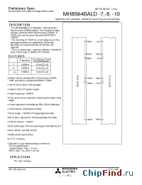 Datasheet MH8S64BALD-10 manufacturer Mitsubishi