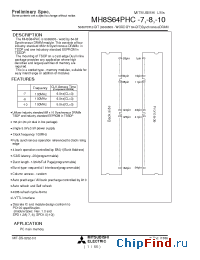 Datasheet MH8S64PHC-7 manufacturer Mitsubishi