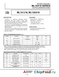 Datasheet ML1XX18 manufacturer Mitsubishi