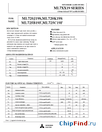 Datasheet ML725C19F manufacturer Mitsubishi
