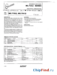 Datasheet ML7XX2 manufacturer Mitsubishi