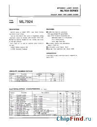 Datasheet ML7XX4 manufacturer Mitsubishi