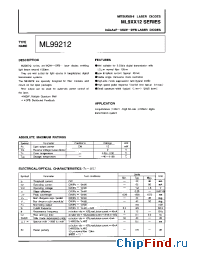 Datasheet ML99212 manufacturer Mitsubishi