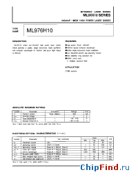 Datasheet ML9XX10 manufacturer Mitsubishi