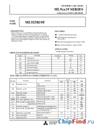 Datasheet ML9XX19 manufacturer Mitsubishi