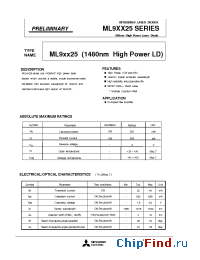 Datasheet ML9XX25 manufacturer Mitsubishi