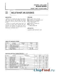 Datasheet ML9XX6 manufacturer Mitsubishi